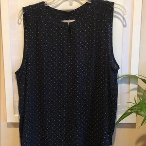 Navy Blue Polka Dot Shell
